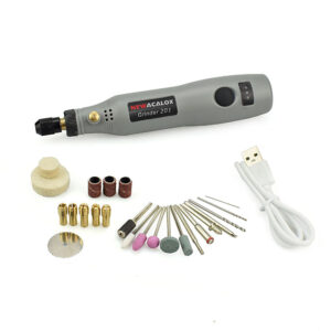 USB Charging 10W Grinding Machine Mini Wireless Variable Speed Rotary Tools Kit Engraver Pen for Milling Polishing Color Gray-Standard Model