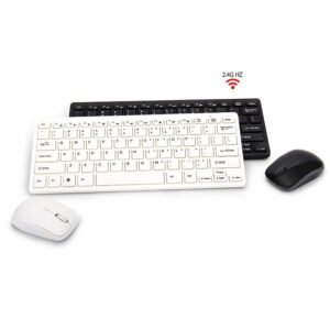 K03 2.4G Wireless Keyboard Mouse Set with Keyboard Film for PC Laptop Computer Keyboard and Mouse Combo Auto-sleep Color Black