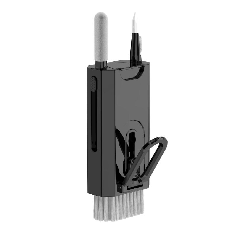 5d455863-894c-457b-80b4-fc64d0320e78.jpg 8 IN 1 Multifunctional Cleaner Brush Kit PC Computer Keyboard Dust Removal Earphone Brush Camera Phone Screen Cleaning Kit Color Black