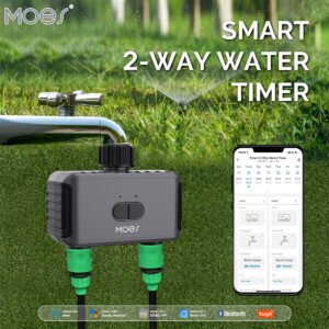 Bluetooth Smart Garden Sprinkler Water Timer by 2 Way Rain Delay Filter Washer Programmable and Automatic Irrigation Controller