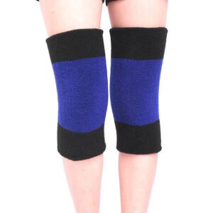 AOLIKES 1 Pair Cotton Non-slip Soft Absorbent Knee Pad Support Brace for Men Women Outdoor Sports Running Dancing Gym Yoga Fitness Color Black