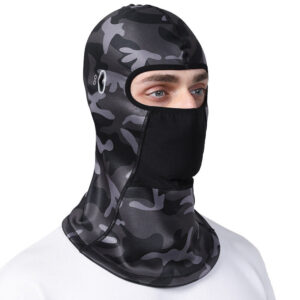 Winter Riding Warm Mask Motorcycle Helmet Hood Windproof Neck Cover Cold Ski Mask Balaclava With Fleece Windproof Mask Color Black