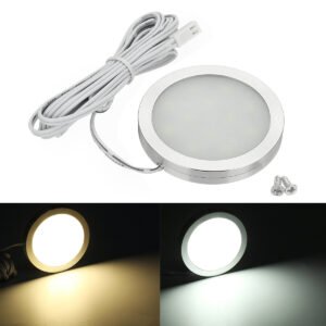 KROAK 12V LED Interior Spot Light for Camper Van Caravan Motorhome Boat Cabinet VW T4 T5 RV Color White