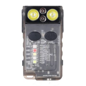 Astrolux E1 1000 Lumens EDC Keychain Flashlight with Sound Alarm RGB Light 1100mAh 180 Rotation Mini Tactical LED Floodlight Type-C USB Fast Chargring IP67 Powerful Work Lamp for Outdoor Protection, Walking, Running, Hiking and Camping Design For Outdoor UV+White LED, Fluorescent white