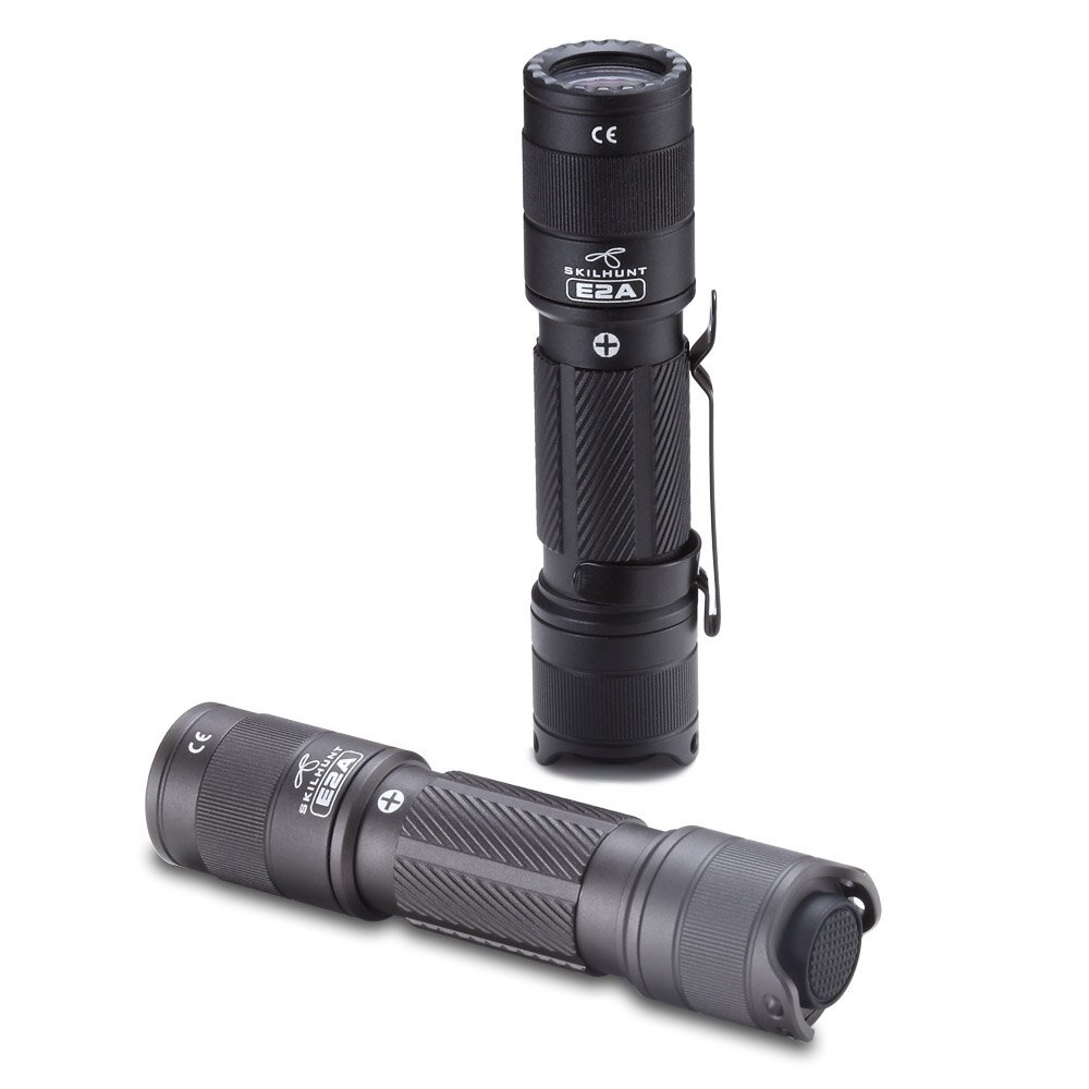 6dbeed23-980d-41aa-8e1b-fbfb4b3ec9ad.jpg SKILHUNT E2A SST20 600LM Compact Pocket EDC Flashlight Mini LED Torch Keychain Light 14500 / AA Design For Outdoor SST20 6500K Color Black