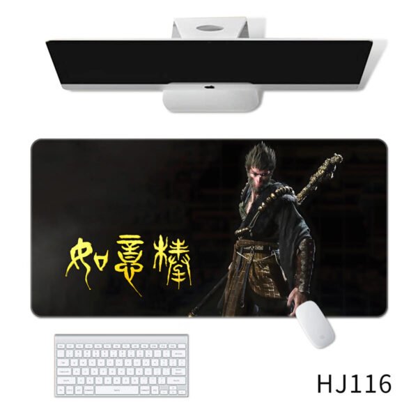 [Black Myth:WuKong] Large Gaming Mouse Keyboard Pad PC Game SunWukong XXL Mousepad Computer Keyboard Office Padding Accessories E-sports Desk Mat Type #HJ115 Size 900*400*2mm