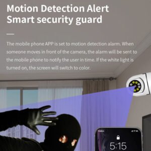 U12 Tuya 2MP Home WiFi Security Camera 360 Viewing Motion Detection Full Color Night Vision Two-way Audio Wireless Home Surveillance Cameras