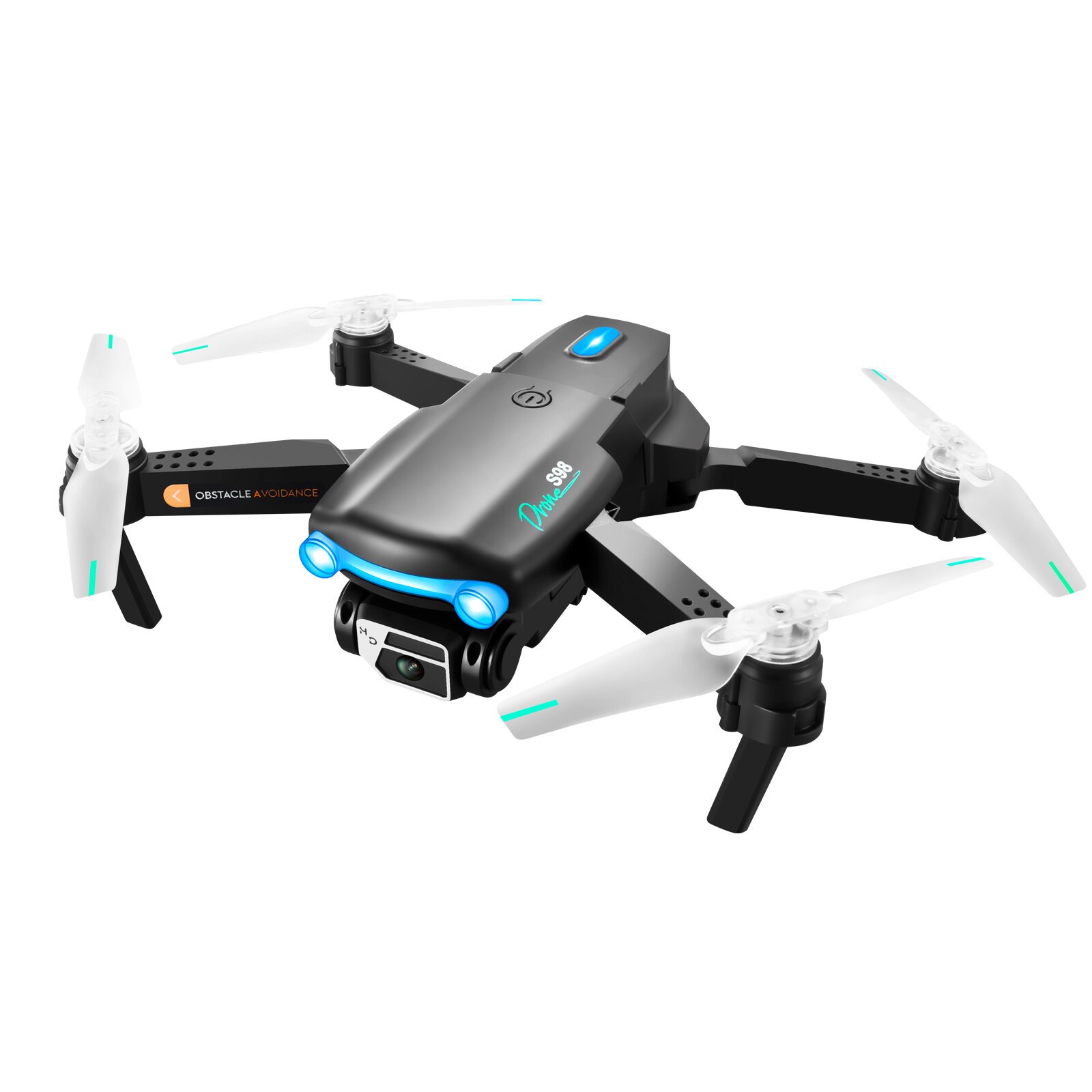 6fedf282-e5d2-4e93-8e5d-b3a4d5126ef9.jpg YLRC S98 WIFI FPV with 4K HD Dual Camera 360 Obstacle Avoidance Optical Flow Positioning LED Controllable Light RC Drone Quadcopter RTF Camera 4K Single Camera Battery One Battery