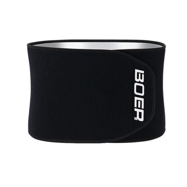 BOER Sports Fitness Waist Belt Abdominal Shaping Protection Body Building Back Support for Training Running Color Black