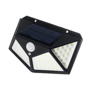 100 LED Solar Power Waterproof IP65 PIR Motion Sensor Solar Light Outdoor Garden Lamp Light Color White Light