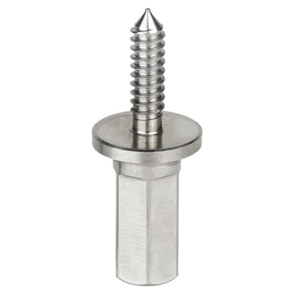 Adjustable Stainless Steel Drill Head Tool for Woodworking Hexagonal 10mm End Lightweight and Durable Design Ideal for Round Dowels