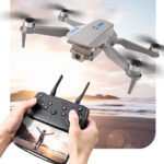 YLR/C E88 EVO Mini WiFi FPV with HD Dual Camera Optical Flow Positioning Brushless Foldable RC Drone Quadcopter RTF Battery One Battery Color Black