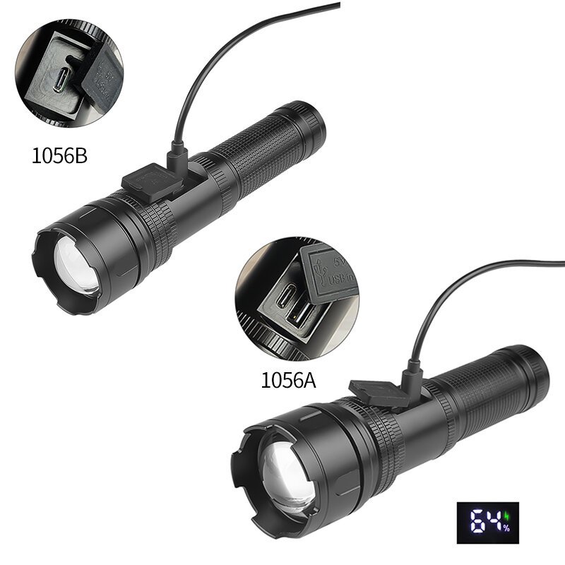 749b5824-8e52-4989-9023-1fe3d038adc7.jpg 30W LED Long-Range Throwing LED Flashlight Digital Power Display Strong USB Rechargeable Aluminum Alloy Torch Light Type Type A