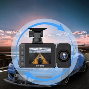 1080P 3 Channel Dash Cam Front and Rear Inside Full HD Recording With Night Vision Wifi Driving Recorder High-Definition Video Parking Monitoring With Night Vision Type 2 Lens with WIFI