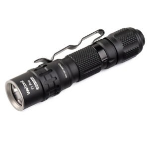 Weltool T1 Pro V2 550lm AA/14500 EDC Compact Flashlight with Battery Focus and Long Range Waterproof Mini LED Torch Camping Light Color Colorful