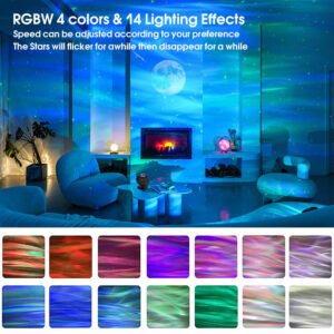 WiFi Smart Projector Round Star Light App Remote Control Home Theatre Party Ambient Light