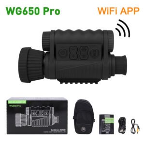 [EU Direct] WG650/WG650Pro Night Vision Monoculars WiFi APP Infrared IR Monocular 200M Range Device 1280x720 HD Night Vision Telescope Optical for Camping Hiking Hunting Color. WG650