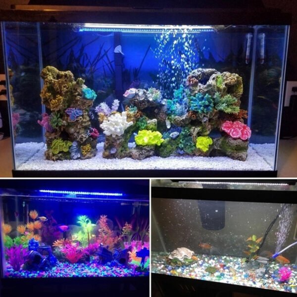 15CM/25.5CM/35.5CM/45.5CM/55.5CM Waterproof LED Fishes Tank Light RGB Aquarium Lights Multicolor Submersible Lamp Model DB-15