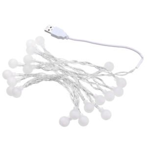 USB Powered 2.2M 20LEDs Ball Shaped Waterproof Fairy String Light For Christmas Color. Multicolor