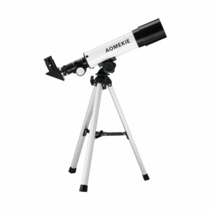 [EU Direct] AOMEKIE Astronomical Telescope for Kids 50/360mm Telescope for Astronomy Beginners with Carrying Case Tripod Erecting Eyepiece Refractor Telescope AO2008
