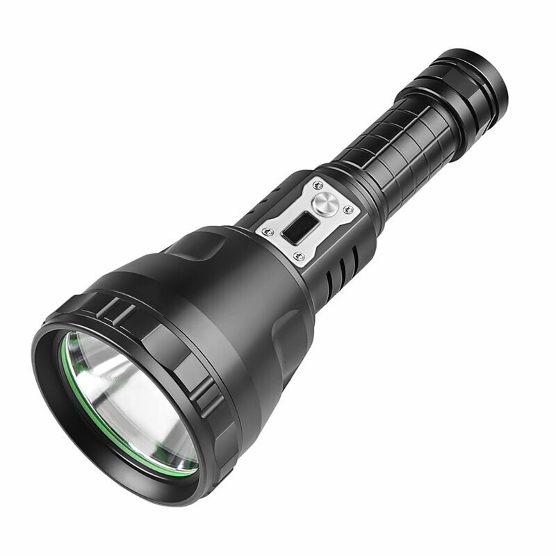 82a0952d-628f-4384-8eda-e83d0e7d5007.jpg 3000LM Strong Light Flashlight Large Light Cup Fixed Focus Outdoor Flashlight With Electronic Display Color #1