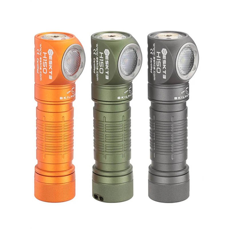 834c4cea-cf16-4a62-9208-65aec024e72d.jpg SKILHUNT H150 650LM EDC LED Flashlight AA 14500 Battery Mini LED Torch USB Magnetic Charging LED Headlamp Mini Flashlight Design For Outdoor Cool White Color Green