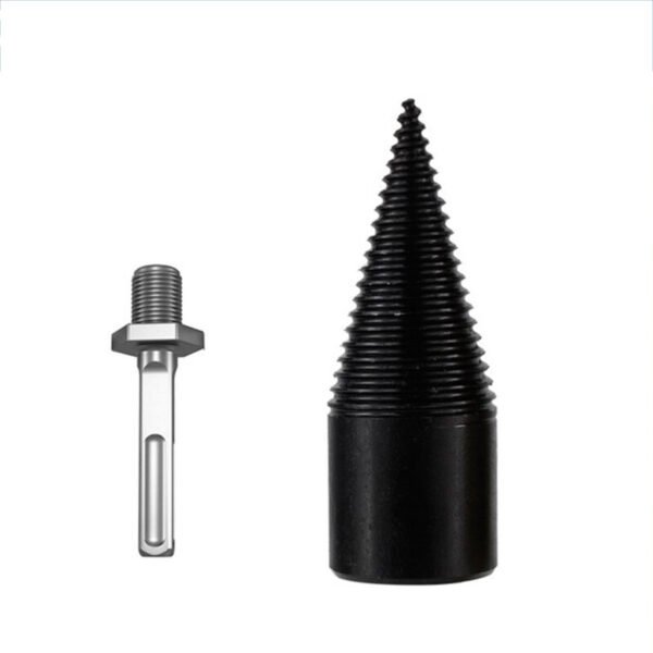 2PCS 32mm Fire Splitting Drill Bit Screw Cone Driver Splitter Camping Type Hexagon Shank