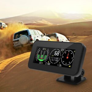 Car Head Up Display Digital Speed Slope Meter Inclinometer With GPS Speedometer Compass Real Time Measurement Type M50