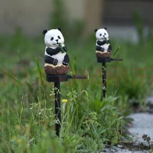 Solar Light for The Garden Panda Lamp Outdoor Solar Lamp Waterproof Garden Yard for Home Courtyard Decor Lawn Stake Light