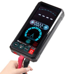 MUSTOOL MT009 4.4-Inch Touch Screen Smart True RMS Digital Multimeter Automatic Measurement with VFC Fuctiuon Current Voltage Test 6000 Counts Dispaly Model MT009