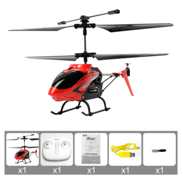 SYMA S5H 2.4Ghz 3CH Hovering One Key Take Off/Landing Alloy RC Helicopter RTF With Gyro Color Black