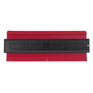 10 Inch ABS Material Irregular Contour Gauge Multifunction Gauge Color Red