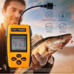 TL88E Fish Finder 100M Portable Sonar Fish Finders 45 Degrees Sonar Coverage Echo Sounder Alarm Transducer Lake Sea Fishing Tool
