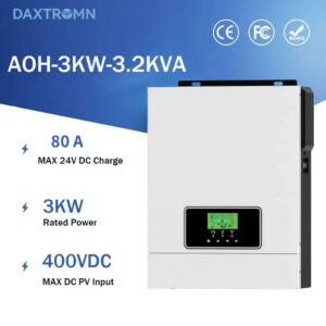 [EU Direct] DAXTROMN Power 3000W 3.2KVA Solar Inverter Built-In80A Mppt Solar Charger 24V-230VAC 50/60HZ PV Input 400VDC Hybrid System Solar Inverter