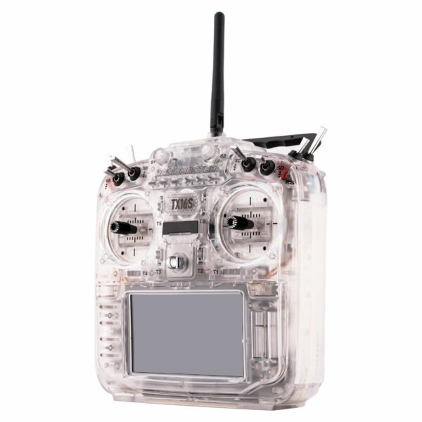 Radiomaster TX16S MKII Radio Transparent Version 2.4GHz 16CH V4.0 Hall Gimbal ELRS RGB Lighting System Support EdgeTX Radio Transmitter for FPV RC Drone Mode Mode 1 (Right Hand Throttle) Version FCC Version