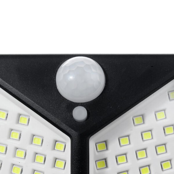 100 LED Solar Power Waterproof IP65 PIR Motion Sensor Solar Light Outdoor Garden Lamp Light Color White Light