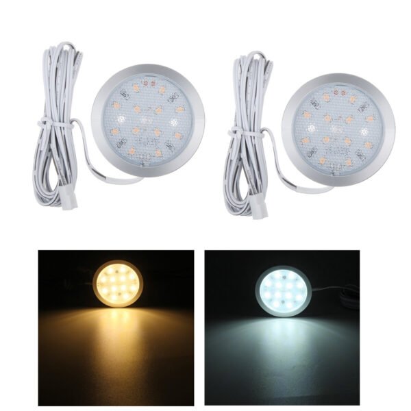 12V LED Spot Light Ceiling Cabin Interior Lamp Downlight For VW T4 T5 RV Caravan Color. White