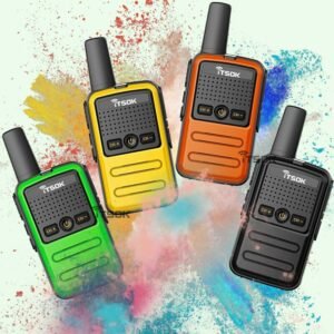 2Pcs ITSOK PMR446 Mini Walkie Talkie Long Range Commutator Station Kid Toys Amateur Radio Portable Handheld Two Way Radio European Version Color Black