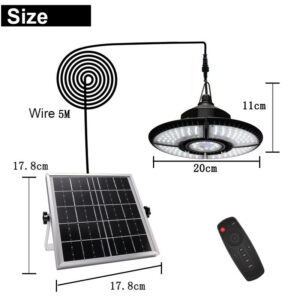 Solar Pendant Light Outdoor Indoor Split Remote Timing Dimmable Solar Lamp Foldable Sunlight Garage Garden Solar Shed Light Light Color Warm Light
