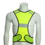 BIKIGHT Elastic LED Cycling Vest Adjustable Visibility Reflective Vest Night Sports Reflective Belt For Safety Riding Adult Night Riding