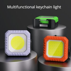 IPree 500LM USB Rechargeable Work Lights IPX4 Waterproof Mini LED Flashlight Lantern for Outdoor Camping Hiking Color Purple