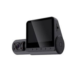 C50B 1080P 3-Channel Dash Cam Car DVR Infrared Night Vision 360 Rotatable Lens HD IPS Screen Reversing Parking Monitor