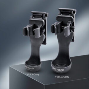 NEXTORCH V55/V55L Quick Release Flashlight Clip Bright Compact Tactical Torch Waist Bag with 360 Degree Rotation for Quick Locking and Adjustable Flashlight Clip Size S