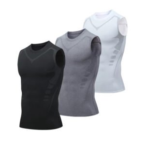 TENGOO Gym Sports Shirt Sleeveless Quick-dry High Elastic Printing Fashion Fitness Sportswear for Running Hiking Fashing Body Building Workout Size L