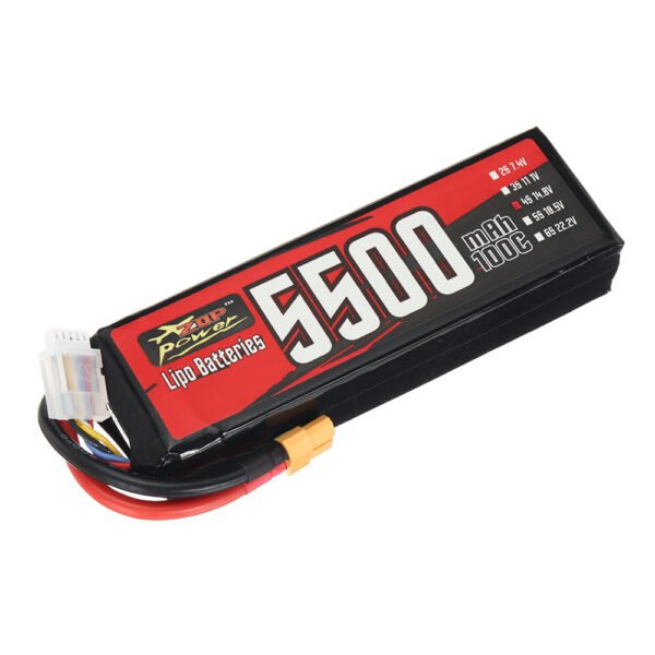 ZOP Power 14.8V 5500mAh 100C 4S 81.4Wh LiPo Battery XT60 Plug for RC FPV Racing Drone Airplane Helicopter Quadcopter