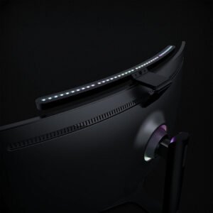 LYMAX Monitor Light Bar Curved Screen Hanging Lamp RGB Color Smart Fill for Computer Monitor Eye Protection Color Black