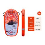 [EU Direct] FUNWATER Body Board - Beach Kids Board - Ultra Lightweight PVC Core Board for Beach and Pool,with Wrap Wrist Straps, Foldable, Perfect Surf for Teens and Adults-ES1Z00095