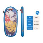 [EU Direct] FUNWATER Body Board - Beach Kids Board - Ultra Lightweight PVC Core Board for Beach and Pool,with Wrap Wrist Straps, Foldable, Perfect Surf for Teens and Adults-ES1Z00091/ES1Z00088 Type ES1Z00091