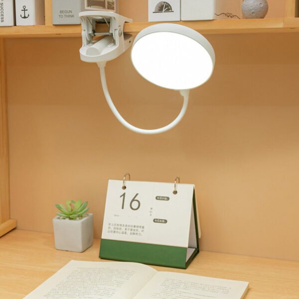 Desk Lamp USB Rechargeable Table Lamp With Clip Bed Reading Book Night Light LED Desk Lamps 3 Modes Dimming Eye Protection DC5V Type 4000mAh