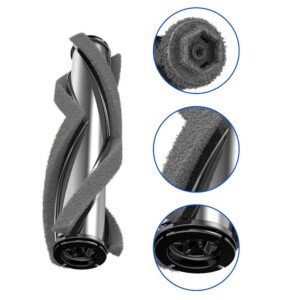 2pcs Replacement V-Shaped Roller Brushes for Proscenic P12 Cordless Vacuum Cleaner